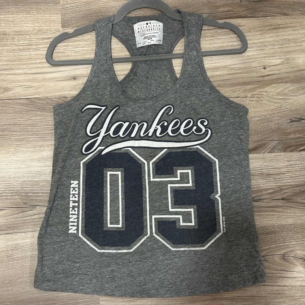 Genuine Merchandise Gray Yankees '03 Tank Top